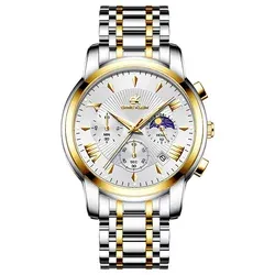 Montres pour hommes, marques de luxe, montres en or, chronographe à quartz, étiquette privée, OEM, sport, étanches, montres de luxe pour affaires - Product Image 6