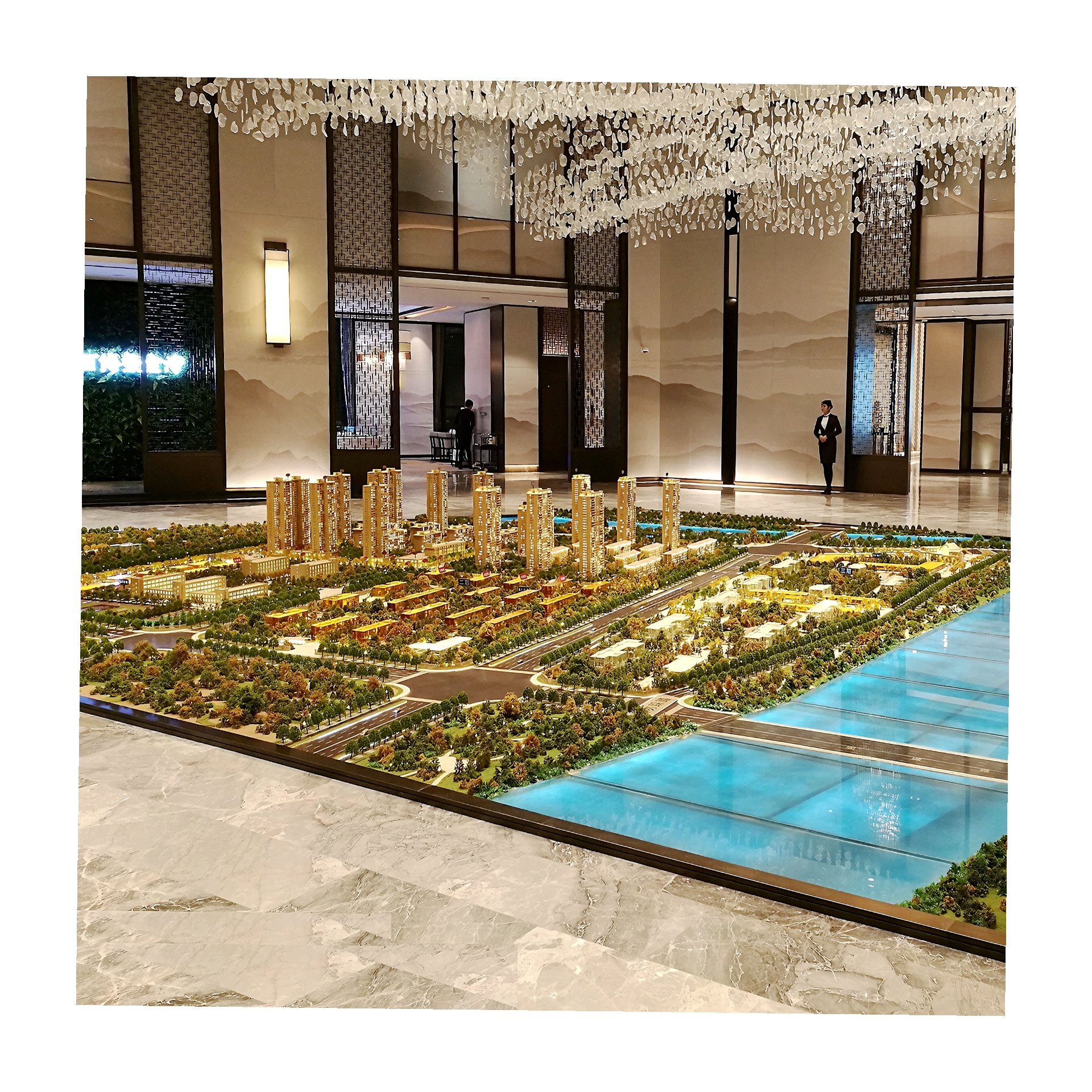 High Quality Customized Architectural Building Model Modern Style Scale Models Made of Plastic Direct from Manufacturer