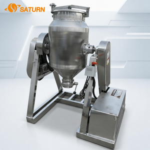 Miscelatore Automatico Multifunzionale a Tamburo <span class=keywords><strong>SATURN</strong></span> in Acciaio Inox per Alimenti con Motore 220V per Detersivi in Polvere e Prodotti Chimici - Product Image 2