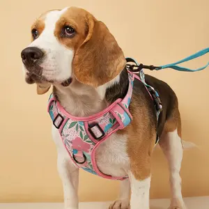Custom Factory supplier Reflective Adjustable tough trails Dog harness Vest No Pull Pet big dog harness