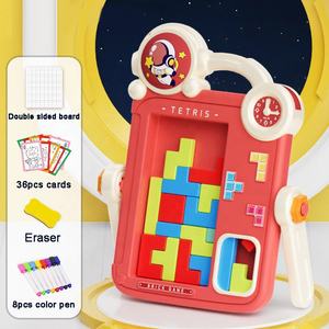 <span class=keywords><strong>Jeu</strong></span> <span class=keywords><strong>de</strong></span> construction éducatif électronique double face 2 en 1, table <span class=keywords><strong>de</strong></span> peinture, jouet pour enfants, tableau <span class=keywords><strong>de</strong></span> dessin, blocs <span class=keywords><strong>de</strong></span> construction DIY avec musique - Product Image 6