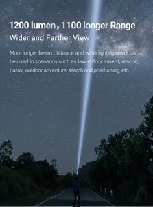 1 km mạnh mẽ tầm xa dẫn đèn pin cho tìm kiếm quốc phòng cá nhân và săn bắn IP67 đánh giá cho các ứng dụng chiến thuật - Product Image 2