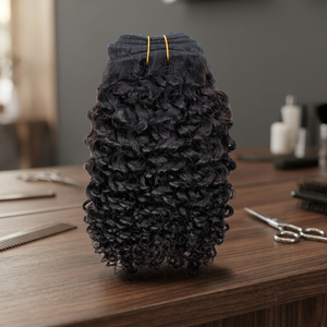 Extensiones de Cabello Humano Remy Indio Rizado Natural, Doble Trama, Puntas Completas, Teñibles en Todos los Colores - Product Image 3