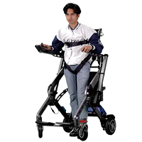 Marchette de rééducation professionnelle électrique automatique polyvalente pour membres inférieurs, construction légère en alliage d'aluminium