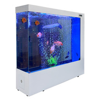 Paravent moderne pour aquarium, en verre ultra-transparent, auto-nettoyant, écologique, avec drainage à une touche, pour patio extérieur