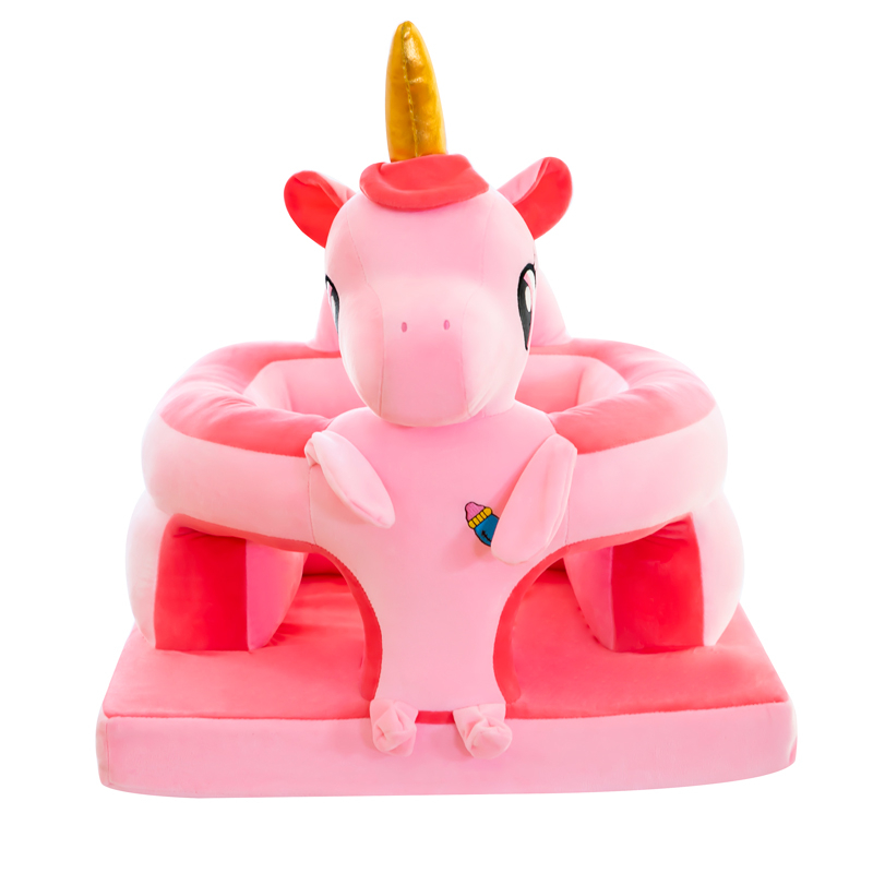 Детское плюшевое сиденье, мультяшный рисунок, сиденье в машину, хлопковое, для кормления младенцев