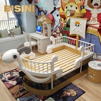 Lit enfant populaire en forme de bateau pirate, dessin animé ONE PIECE Going Merry, lit bateau corsaire, ensemble chambre enfant, cadeau pour enfants