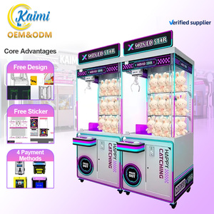 2026 KAIMI OEM Máquina de grúa de garras para muñecas de esquina con vidrio templado reforzado a prueba de explosiones, diseño que optimiza el espacio y Prioridad en la seguridad - Product Image 1