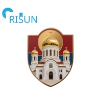 Usine serbe Belgrade voyage Souvenir broche Badge aimant métal personnalisé émail serbie carte drapeau chapeau casquette épinglette insigne emblème