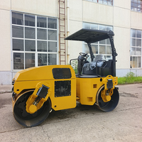 Nouveau modèle de rouleau compresseur routier à double tambour de 6 tonnes, compresseur diesel durable, rouleau vibratoire pour béton