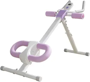 Wellshow Sport Ab Cintura Ab Coaster Crunch Core Trainer Equipo de entrenamiento abdominal Máquina con monitor LCD