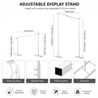 Support de toile de fond en métal irrégulier en forme de vague en S pour décoration de scène de mariage en extérieur sur pelouse