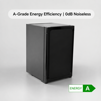 Mini Nevera Eléctrica Portátil de Lujo de 40 Litros, Eficiente, con Certificación ETL, Puerta Sólida, Ideal para Hoteles