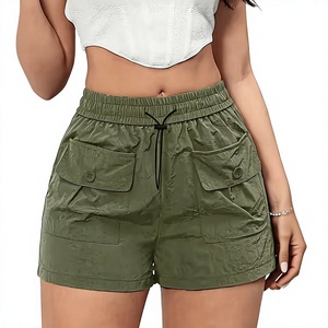 High Waist <b>Cargo</b> <b>Shorts</b> <b>Women</b> Drawstring Utility <b>Short</b> Pants Casual Summer - Product Image 2