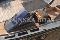 Yeni liste 32ft 9.6 metre büyük lüks yat kabin banyo hypalon cruiser kaburga tekne