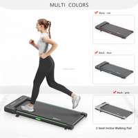 Tapis roulant compact et fin pour la marche et la course à domicile, mini tapis roulant électrique portable pour la maison