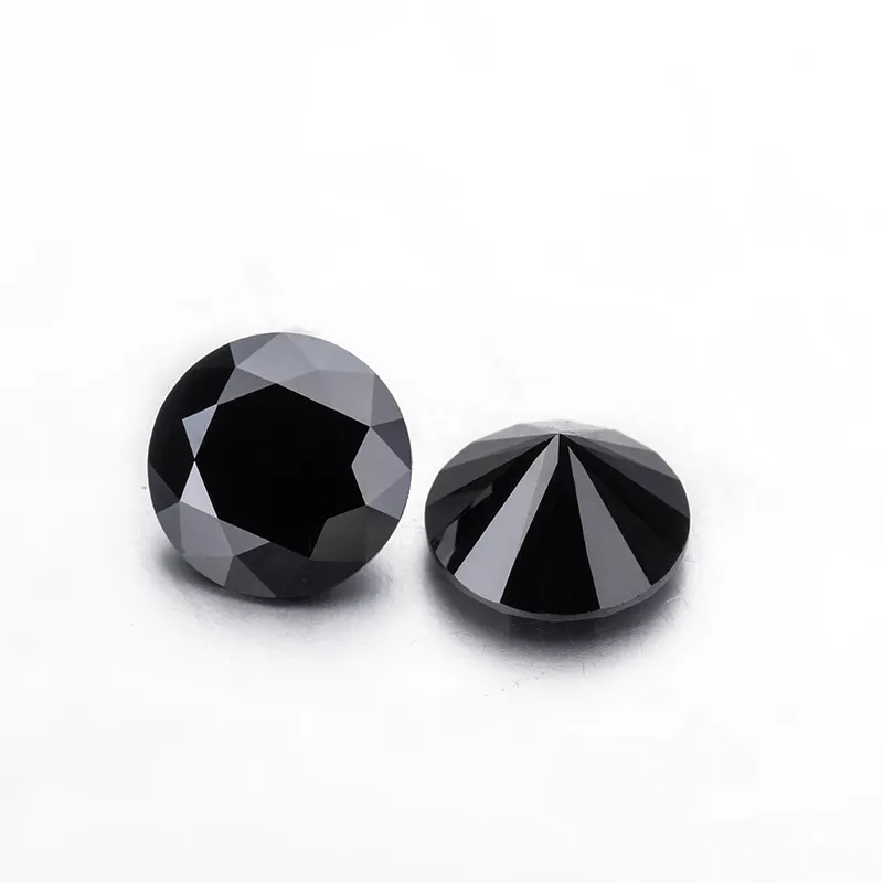 Gemstone Price Per Carat Loose Diamond Gems Bead Color Black Moissanite Stone beads for sale