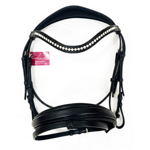Bride de cheval en cuir de qualité supérieure avec bandeau à sourcils en cristal Grossiste équestre Équipement de cheval de qualité supérieure du fabricant - Product Image 1