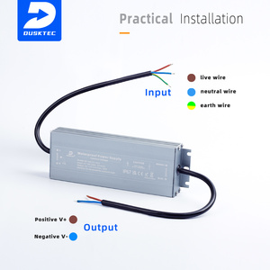 Controlador LED de Voltaje Constante, Impermeable IP67, 100w 200w 300w 360w 12v 24v, Transformador, Fuente de Alimentación Conmutada - Product Image 5