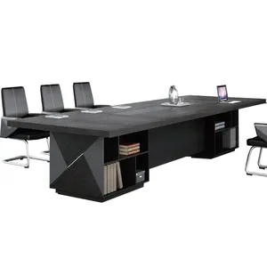 Toptan konferans salonu masa ve sandalye-Sıcak satış yüksek son konferans odası masa ve sandalyeler setleri masa de reunion ofis boardroom masa