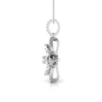 Vente en gros de jolis colliers de fleurs en zircon cubique 5A pour femmes et couples, en argent Sterling, à quatre feuilles
