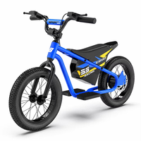 Vélo d'équilibre électrique pour enfants 16 pouces, moteur sans balais 250W avec pneus tout-terrain, moto électrique pour enfants