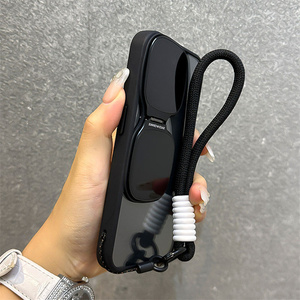 Custodia magnetica per telefono in Silicone trasparente con supporto per lenti da polso <span class=keywords><strong>Cover</strong></span> antiurto per <span class=keywords><strong>iPhone</strong></span> 16 15 14 13 12 <span class=keywords><strong>11</strong></span> Pro Max - Product Image 3