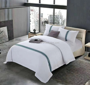 Cheap Durable <strong>Plain</strong> Color <strong>Bedsheets</strong> Sets Cotton White Hotel Anti Dust Mite <strong>Bedsheets</strong> Sets - Product Image 2