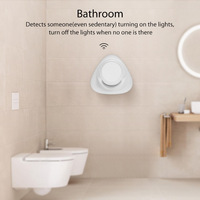 Détecteur de Présence Humaine Intelligent ZigBee Graffiti, Radar à Ondes Millimétriques, Contrôle par Application, Sans Caméra, Sécurité, Liaison Maison Intelligente, OEM/ODM, Marque Huizhou