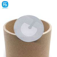 Autocollant adhésif Anti-vol rond r40 mm, étiquette souple, 8.2 MHZ, système d'alarme de sécurité, RF EAS, 50 pièces