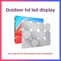 Écran LED couleur plein format étanche et résistant à l'humidité pour extérieur P25-P6, résolution 384x384, profondeur de couleur 12 bits, montage mural