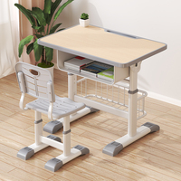 Ensemble table et chaise ergonomiques pour l'école avec fonction empilable, qualité durable, bureau d'étude pour enfants, prix de gros pour meubles