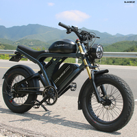 Vélo Électrique AKEZ Kingkong 1500W 52V 55Ah en Alliage d'Aluminium pour Adultes, Pneus Larges, Stock USA, Entrepôt Local Américain, E-bike Haute Vitesse pour la Route