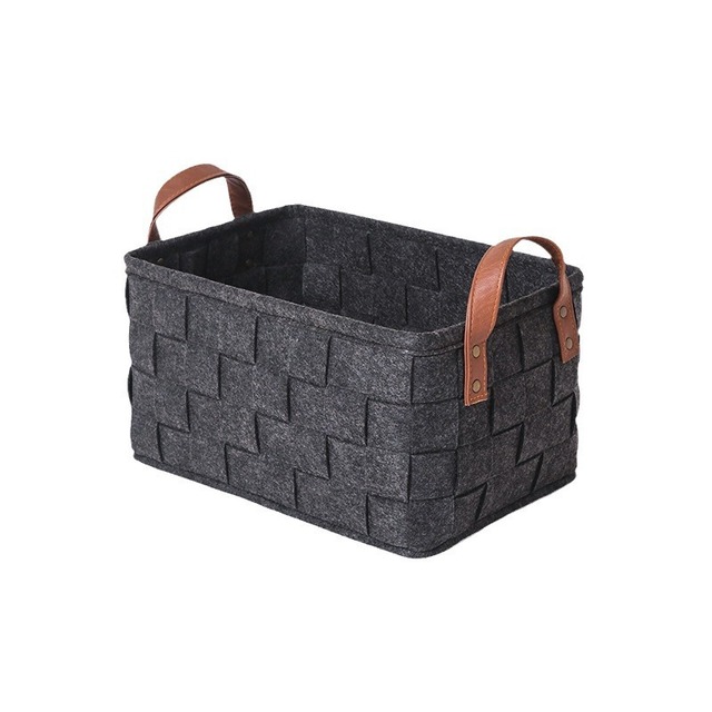 Hot Sale Felt Fabric Storage Bin Organizer Basket Large Storage Baskets for Living Room Nursery Toys