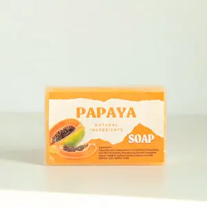 Prezzo di fabbrica naturale organico cura della pelle idratante fatto a mano pulizia viso corpo Papaya sapone