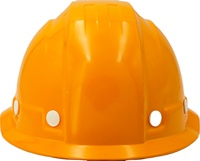 Casque de sécurité léger orange FRP avec CE EN 397 pour les travailleurs de la fonderie résistance aux hautes températures