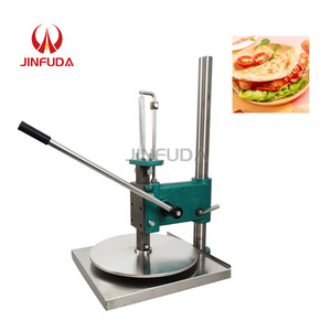 Equipo de prensado de bases de pizza de alta capacidad con operación manual por palanca para pizzerías, máquina comercial para prensar masa de pizza - Product Image 1
