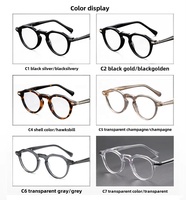 Lunettes optiques en acétate de lumière ultra-légère anti-lumière bleue Texture irrégulière Plaque Designer Spectacle Style Hong Kong Acétate pour hommes 221