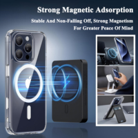 Coque de téléphone magnétique transparente de luxe mince sur mesure pour iPhone 17 18 Pro Max Air