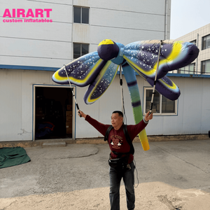 Marionetas de Mano Personalizadas con Forma de Libélula, Globo Inflable para Desfiles y Espectáculos, Marioneta Inflable de Libélula para Decoración de Escenarios - Product Image 1