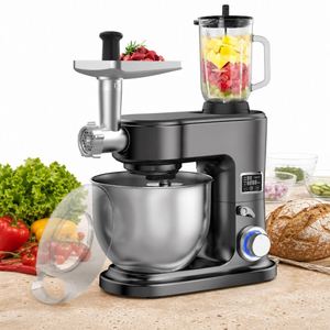<span class=keywords><strong>Robot</strong></span> culinaire multifonctionnel 3-en-1 de haute qualité, également connu comme machine à mélanger et à extraire les jus, capable de hacher la viande - Product Image 6