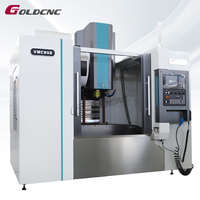 GOLDCNC VMC850/855 New 5 Axis ISO CE TUV Certified Vertical CNC Mill Machine 8000 RPM 24-Tool Magazine BT40 Spindle Taper GSK