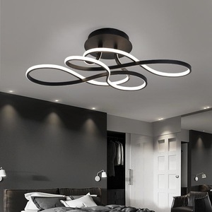 Modern Minimalist Style Intelligent Dimming <b>Remote</b> <b>Control</b> AC Aluminum Led Acrylic <b>Ceiling</b> <b>Light</b> Living Room Fixture - Product Image 3
