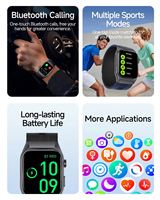 Montre connectée Health ECG GS500 4G avec pompe à air pour la pression artérielle, écran AMOLED 2,06 pouces, moniteur de fréquence cardiaque, analyse de la santé par IA