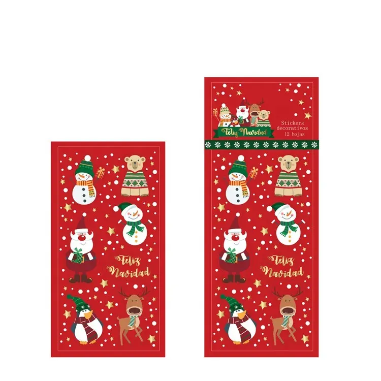 Christmas Party Decoration Paper Waterproof Bottle Sticker Party Supplies For Party Decoration Eco-Friendly Disposable 200388