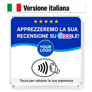 Scheda NFC in Acrilico Italiana per Recensioni Google con Codice Tap to Review per Ristoranti, Hotel, Bar - Vendita all'Ingrosso - Product Image 5