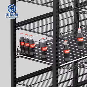 Kệ siêu thị hai mặt kim loại trọng lực thức ăn Con lăn Giá trượt Hệ thống kệ cho kho lưu trữ Kệ trưng bày - Product Image 6