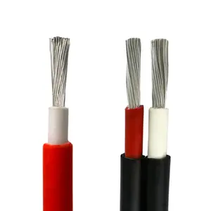 Rot Schwarz PV Solar Gleichstrom kabel 4mm 6mm 10mm 16mm Solar panel Kabel mit Tuv für Strom versorgungs systeme