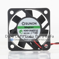 Nouveau ventilateur de refroidissement Sunon 5V 24V 48V DC 12V 1.0W AC EC 4010 40X40X10MM 4CM Maglev pour CPU, châssis, convertisseur de fréquence, 2 fils KDE1204PFV2