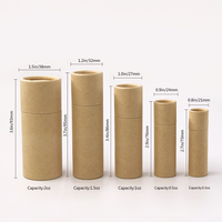 Tubes de déodorant écologiques en kraft, rouge à lèvres push-up, baume à lèvres 100% naturel, cosmétique biodégradable, vente en gros